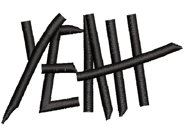 Stickdatei Freebie "Yeah" 80 x 49 cm - sofortiger Download