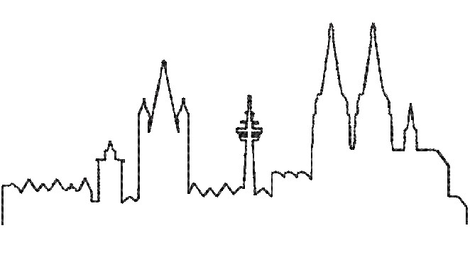 Stickdateien Skyline - sofortiger Download