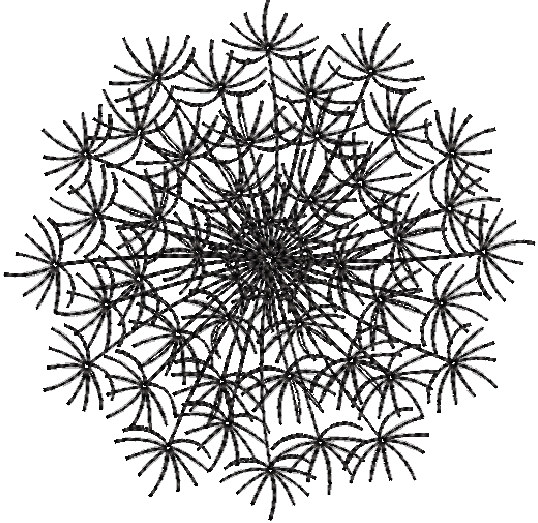 Stickdatei Pusteblume 9 x 9 cm - sofortiger Download
