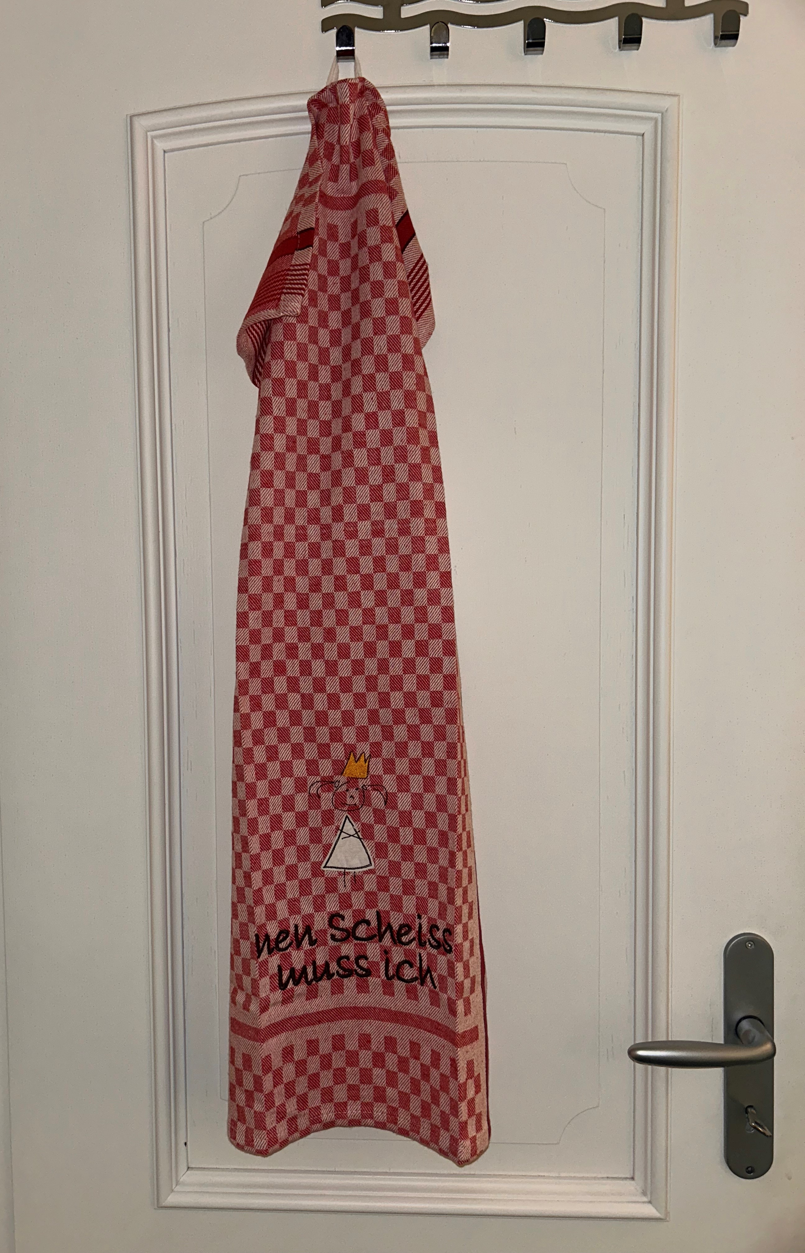 Grubentuch / Geschirrtuch für Dich bestickt